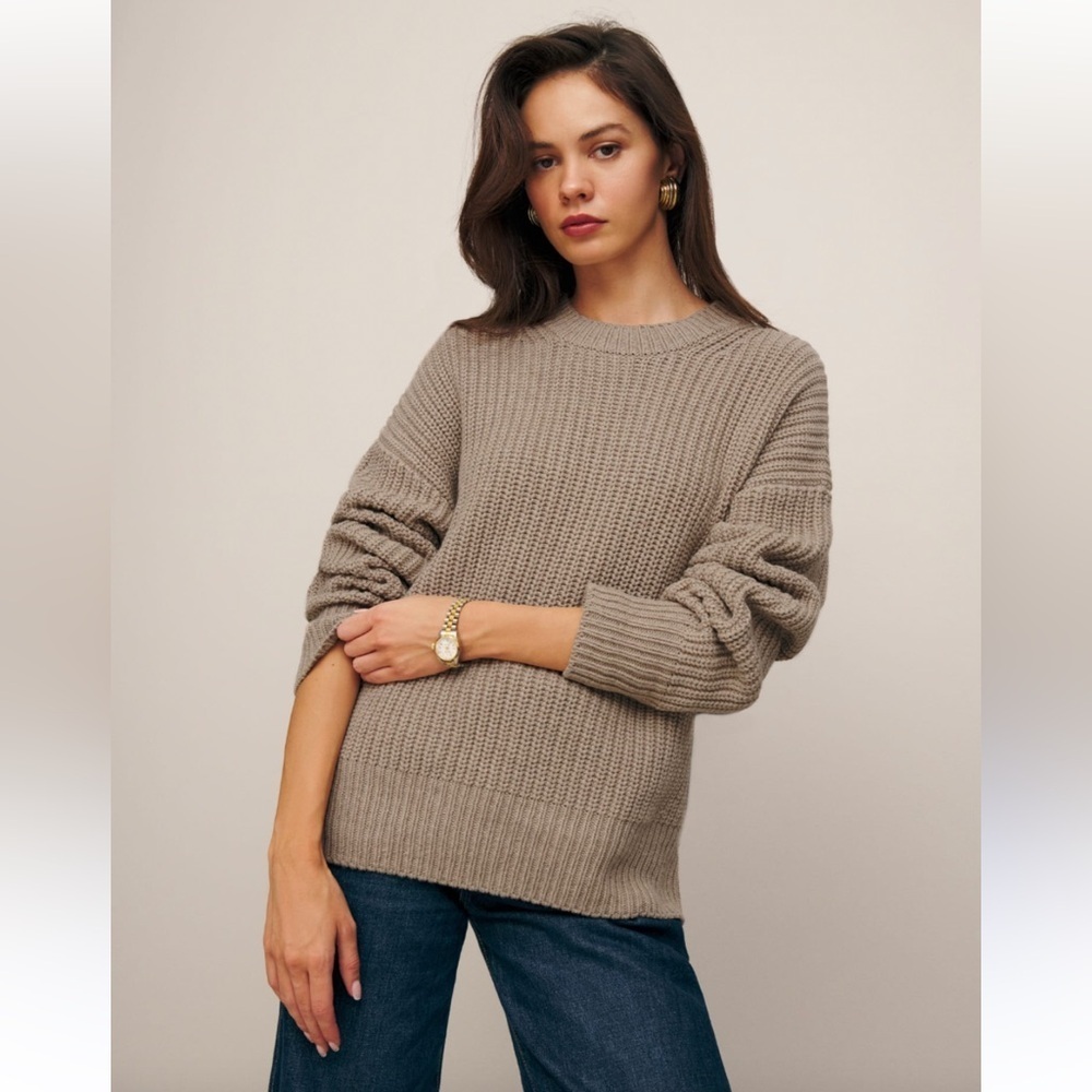 Reformation Sam cotton cashmere sweater